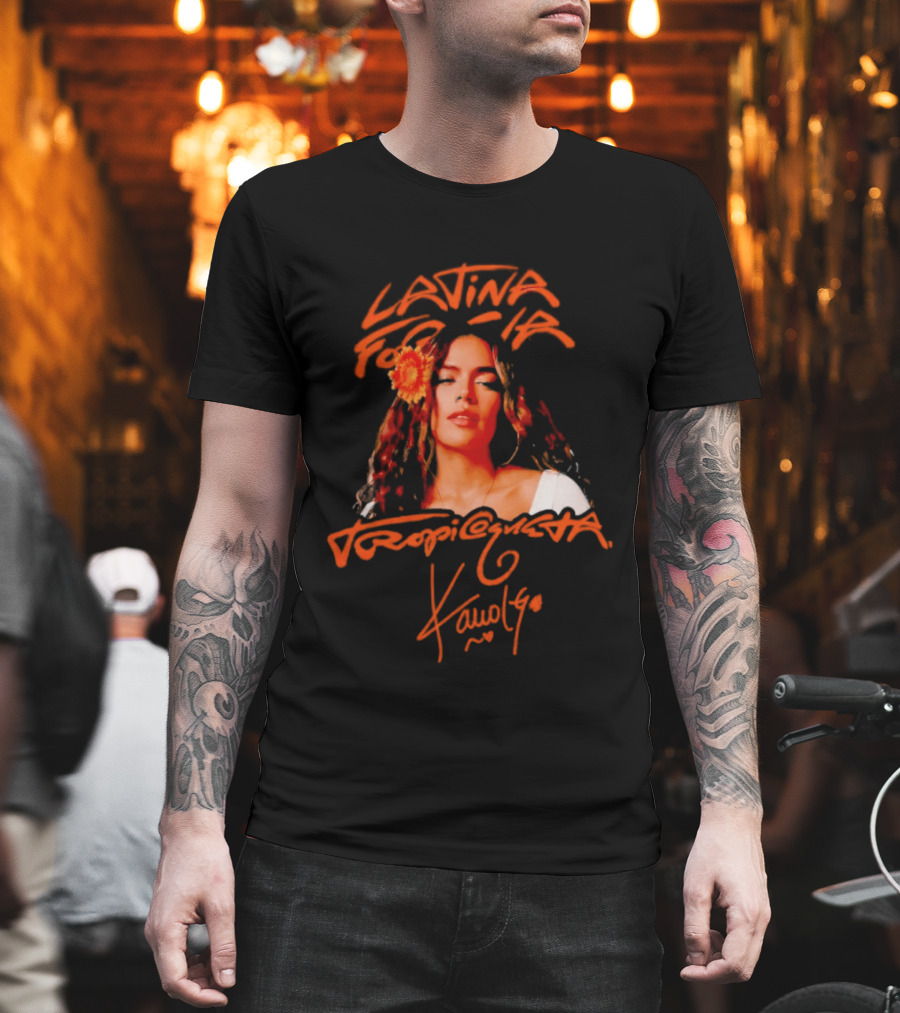 Latina Por El Mundo Tropiquesa Karol G T-Shirt