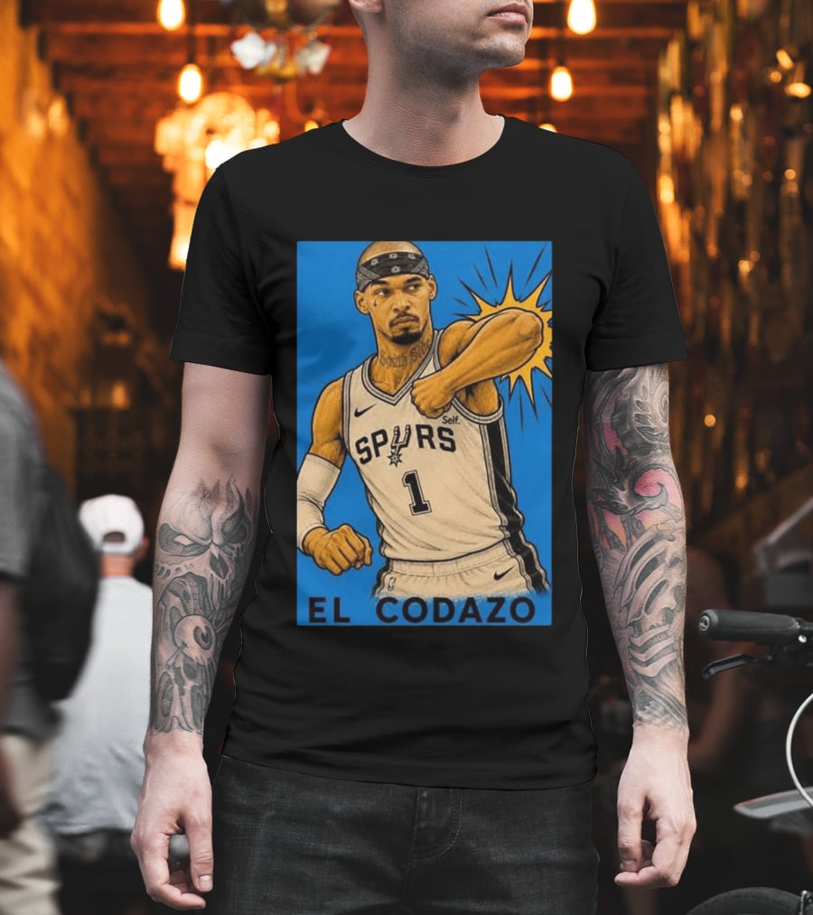 San Antonio Spurs El Codazo Victor Wembanyama Basketball Self T-Shirt