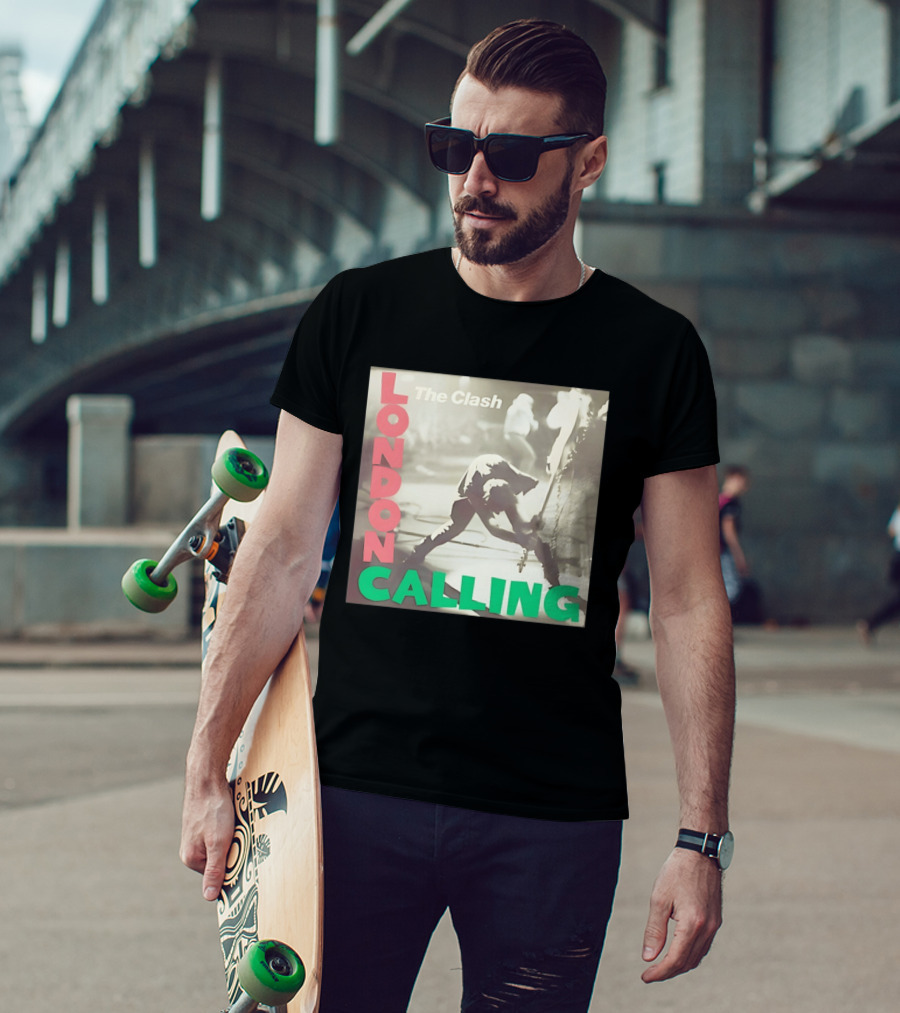 The Clash London Calling Punk Rock Album Cover Image T-Shirt
