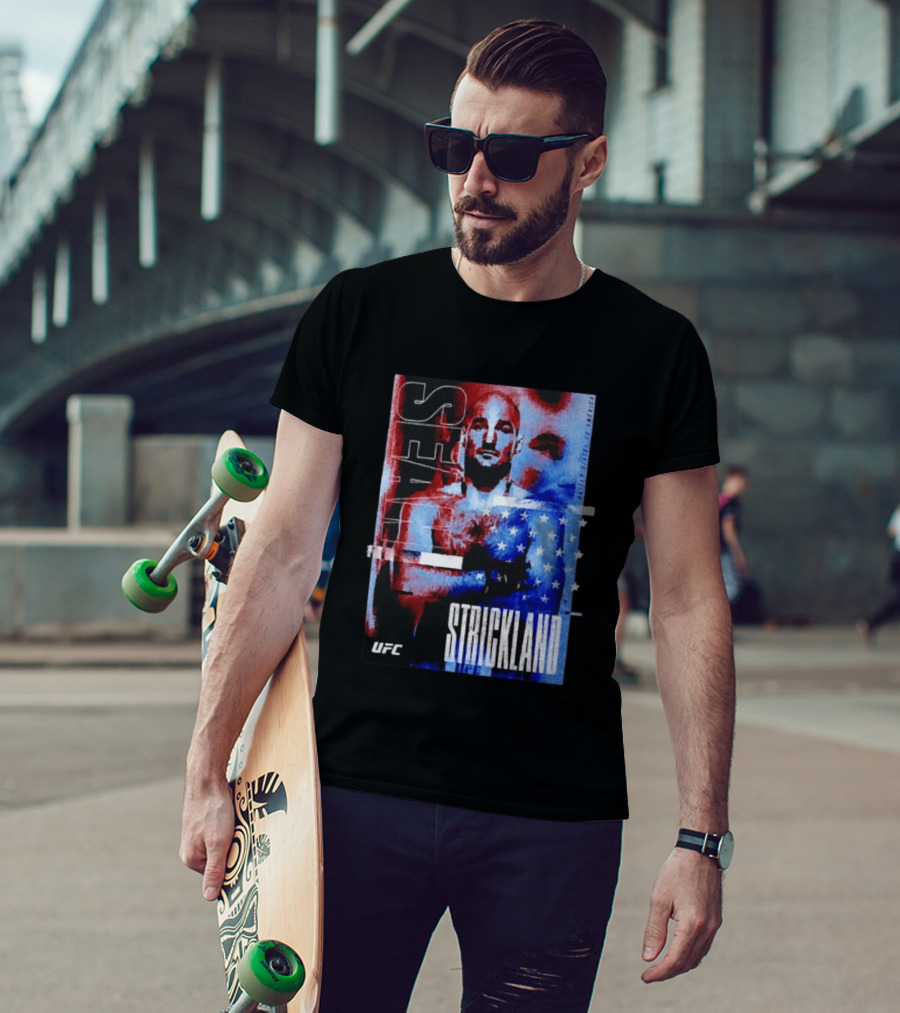 Sean Strickland UFC Fighter American Flag T-Shirt