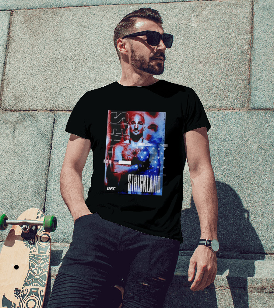 Sean Strickland UFC Fighter American Flag T-Shirt