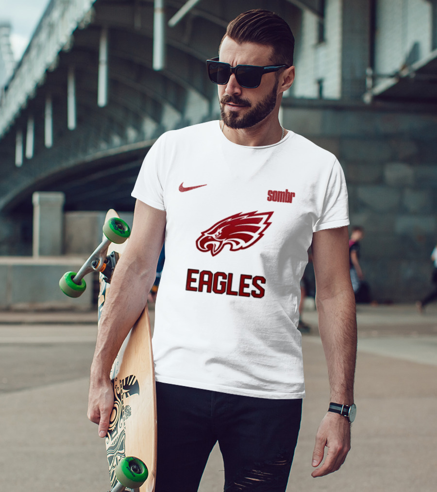 Philadelphia Eagles Sombr Nike Collaboration Late Nights Young Romance Tour T-Shirt
