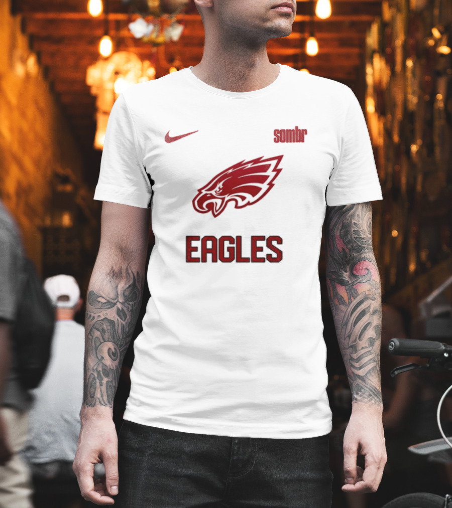 Philadelphia Eagles Sombr Nike Collaboration Late Nights Young Romance Tour T-Shirt