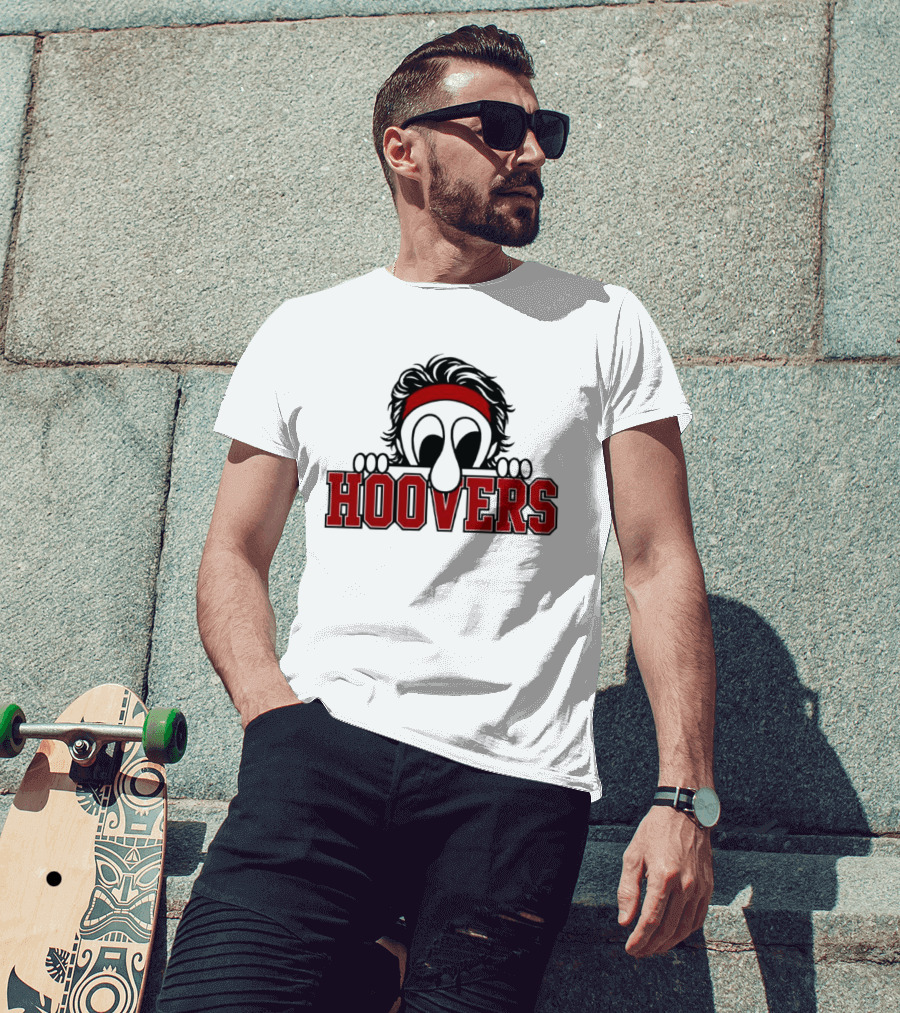 Hoovers Peeking Character With Red Headband T-Shirt
