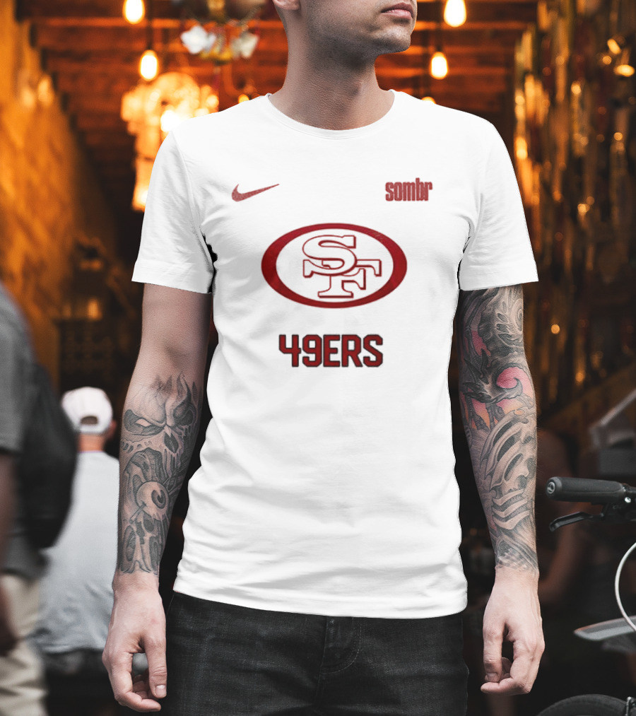 Nike San Francisco 49ers Sombr Collaboration 49ers SF T-Shirt