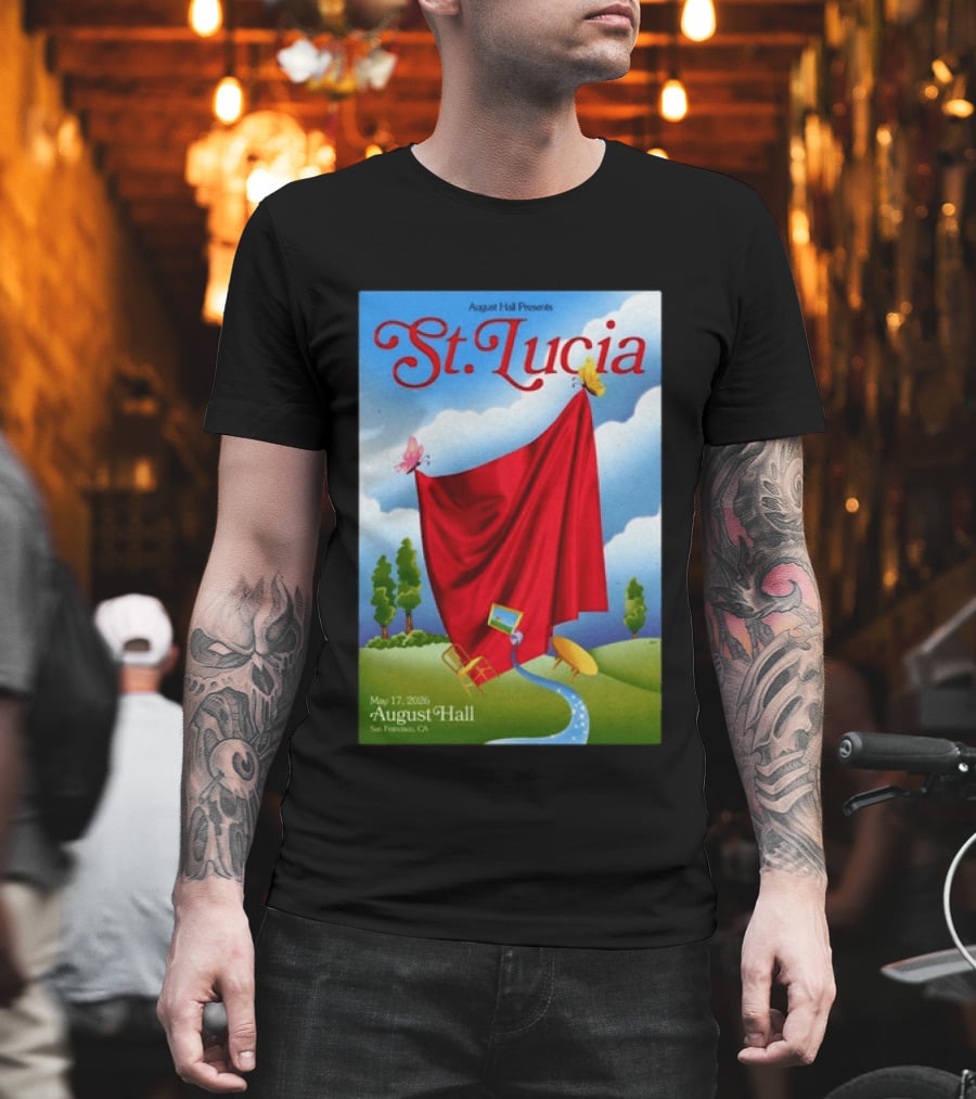 August Hall Presents St. Lucia May 17 2026 San Francisco CA T-Shirt