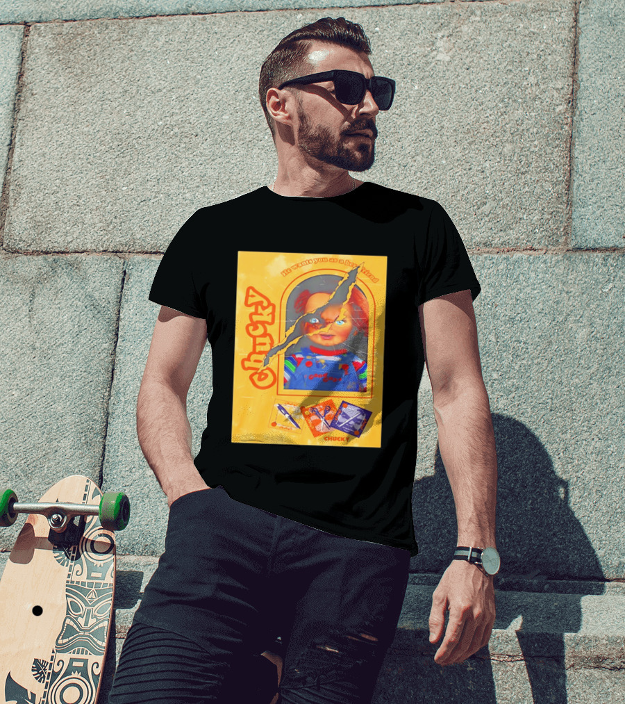 Chucky He Wants You As A Best Friend Good Guys Doll Box T-Shirt