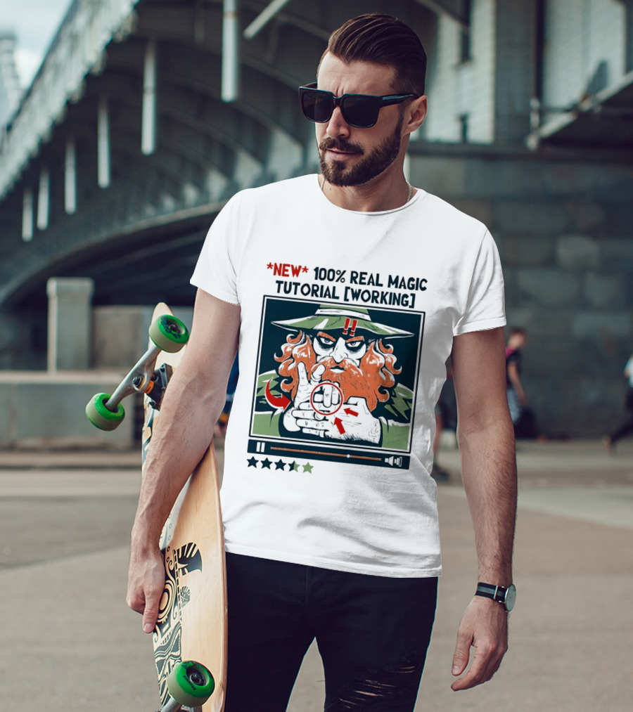 New 100 Percent Real Magic Tutorial Working T-Shirt