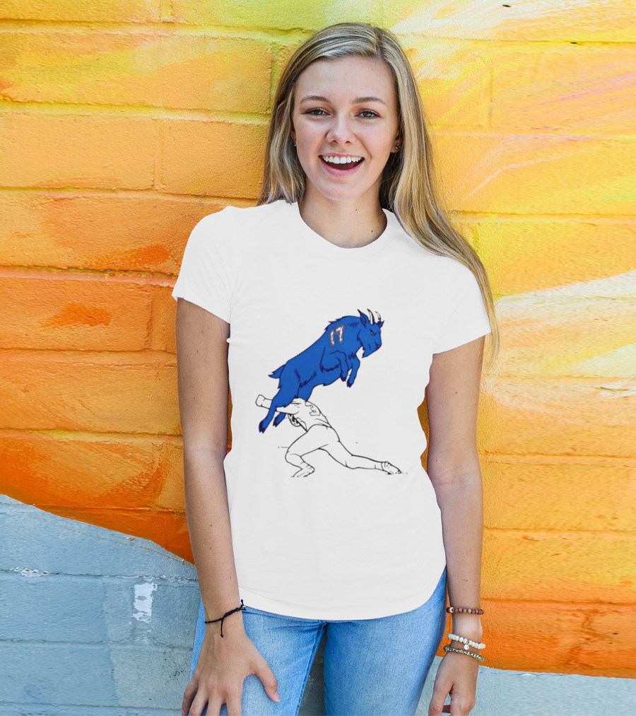 Buffalo Bills Jumping Goat Football T-Shirt