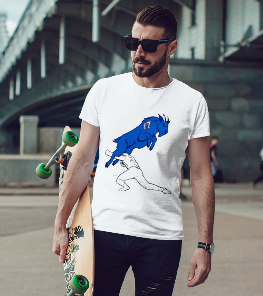 Buffalo Bills Jumping Goat Football T-Shirt