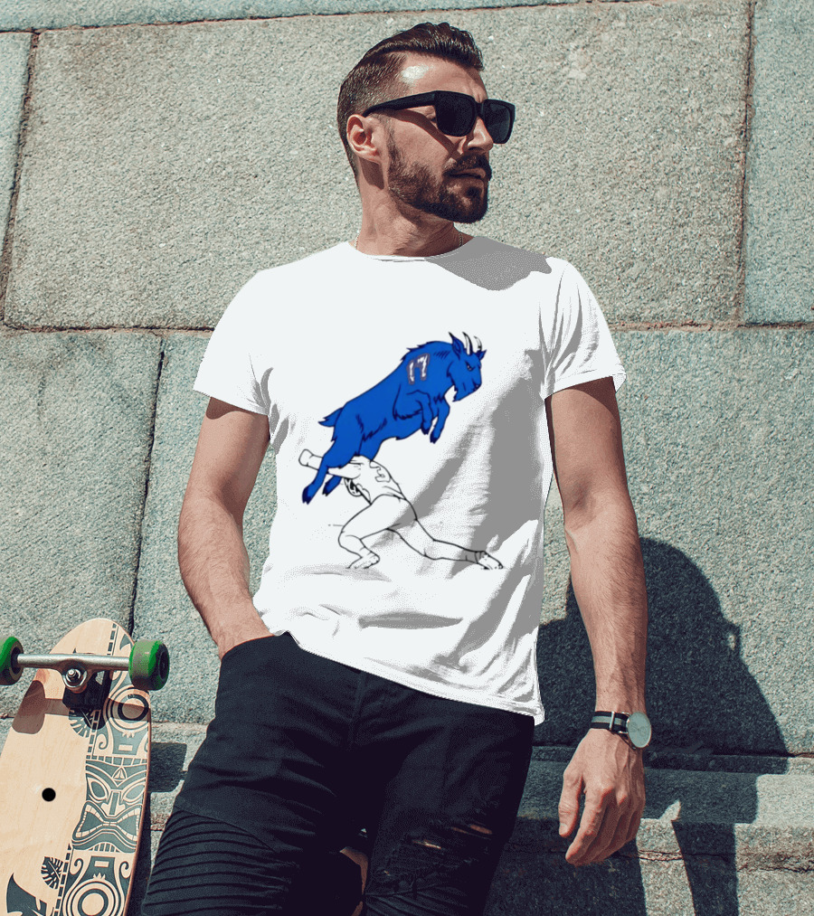 Buffalo Bills Jumping Goat Football T-Shirt