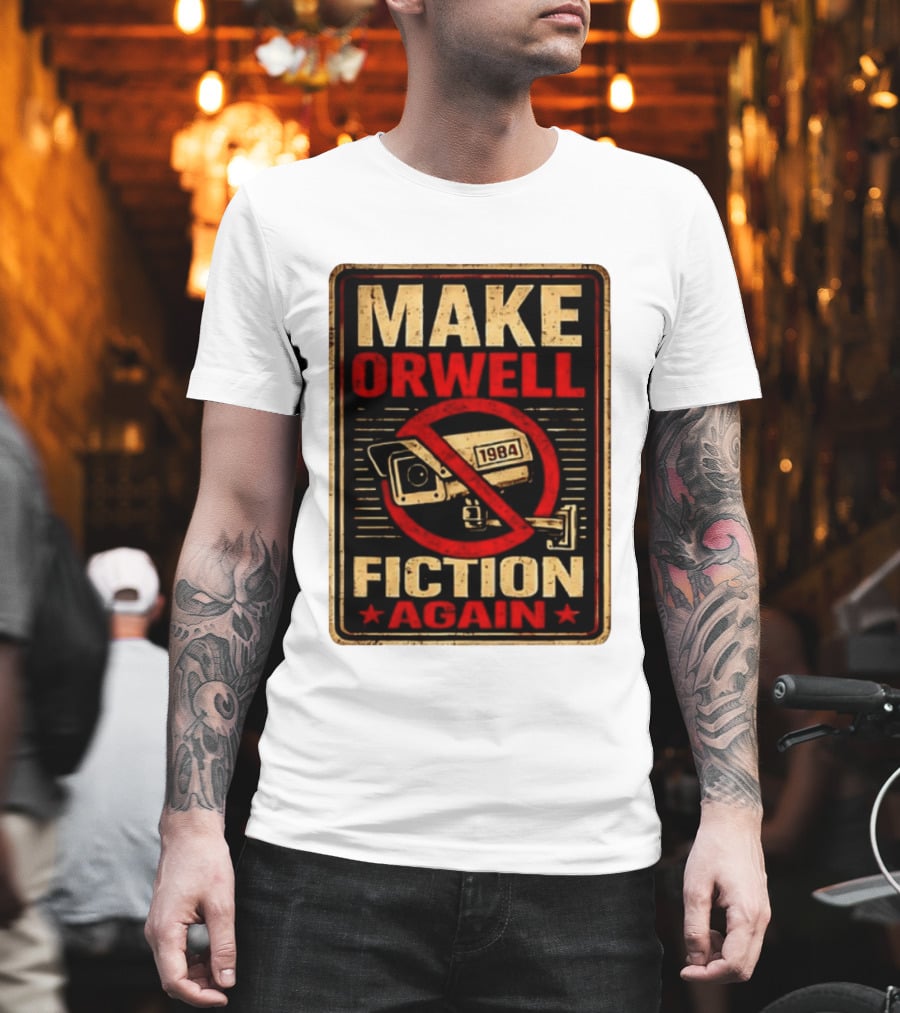 Make Orwell 1984 Fiction Again Camera T-Shirt