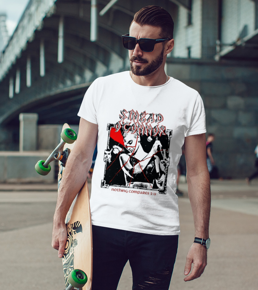 Sinead O'Connor Nothing Compares 2 U Abstract Red Grunge Aesthetic T-Shirt