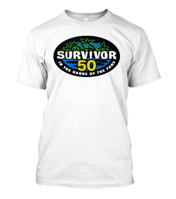 Survivor 50 In The Hands Of The Fans Island Palms Oval T-Shirt