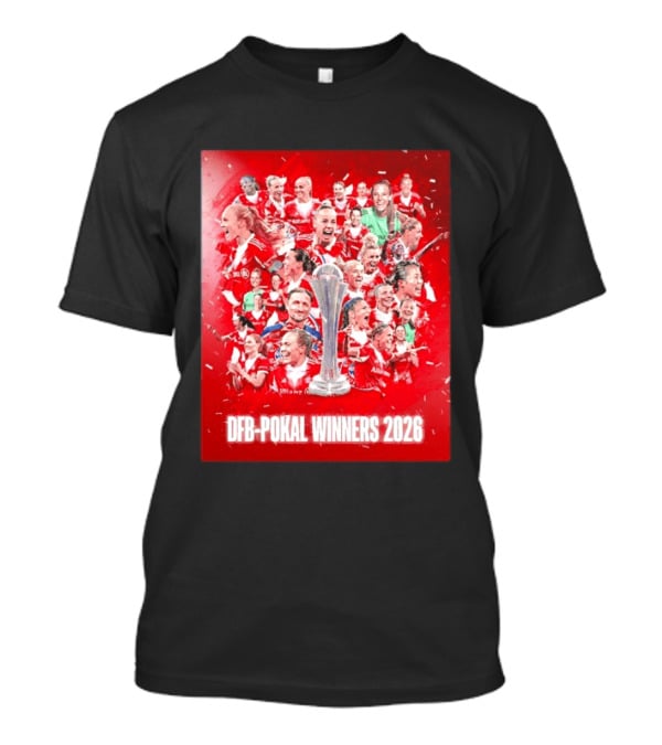 FC Bayern Frauen DFB Pokal Winners 2026 Celebration Montage T-Shirt