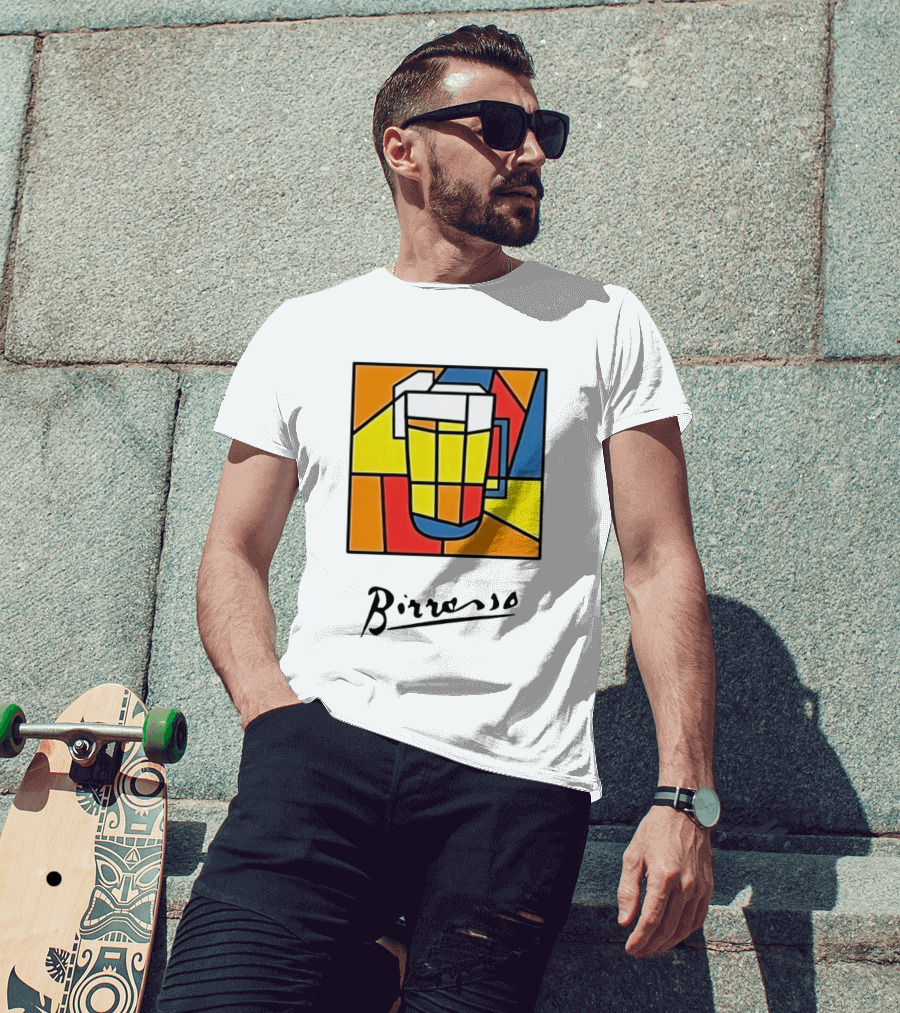 Birresso Beer Abstract Colorful Geometry T-Shirt