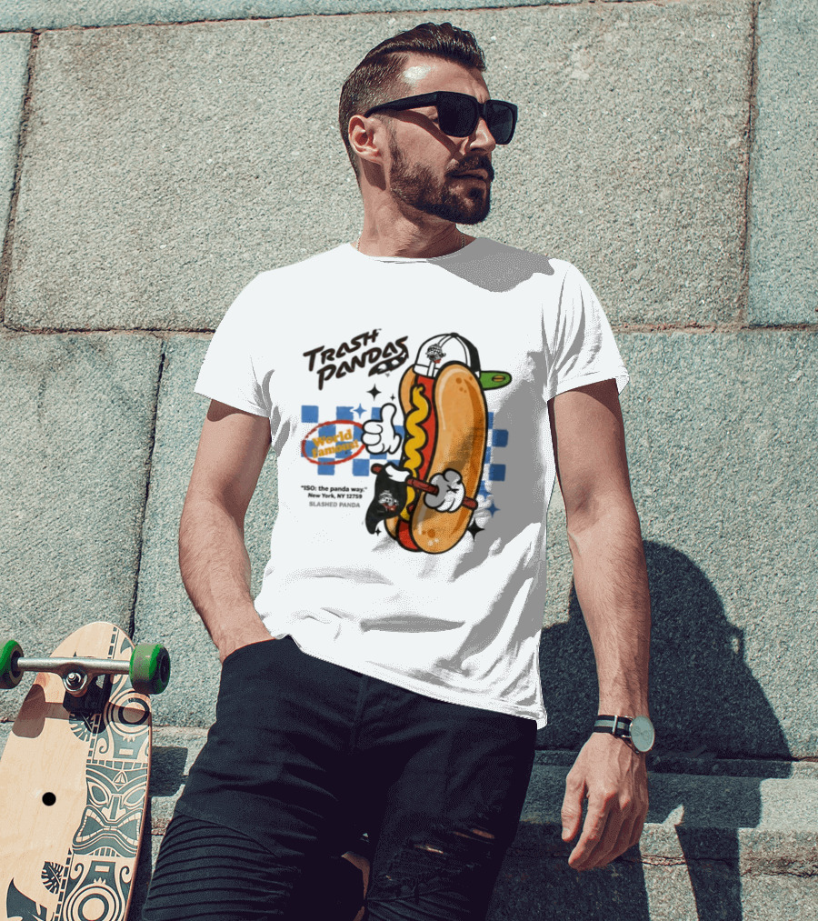 Trash Pandas World Famoust Hot Dog Thumbs Up T-Shirt