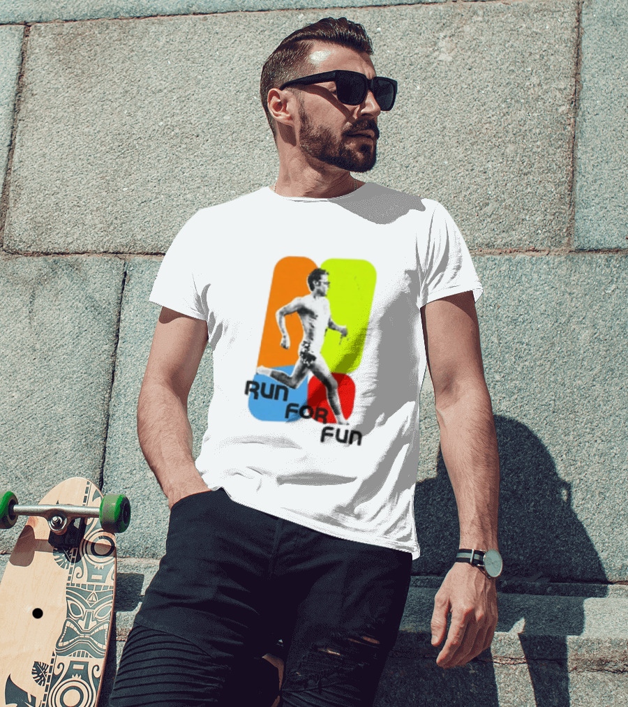 Run For Fun Harry Styles Colorful Running T-Shirt