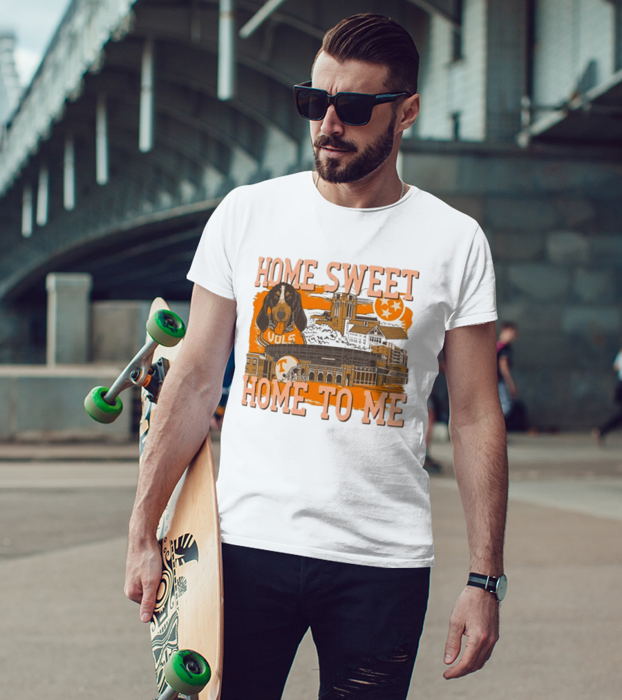 Tennessee Volunteers Home Sweet Home To Me Vols Dog Stadium Football T-Shirt