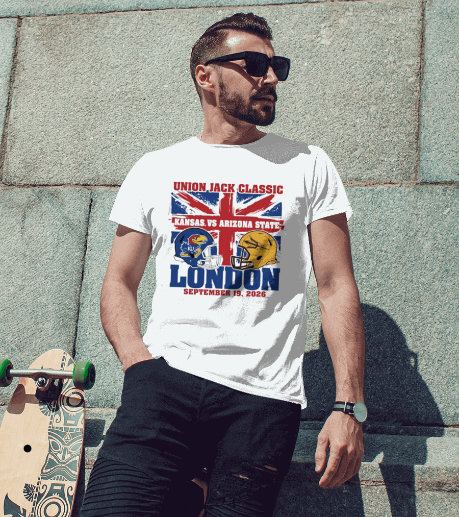 Union Jack Classic Kansas Vs Arizona State London September 19 2026 T-Shirt
