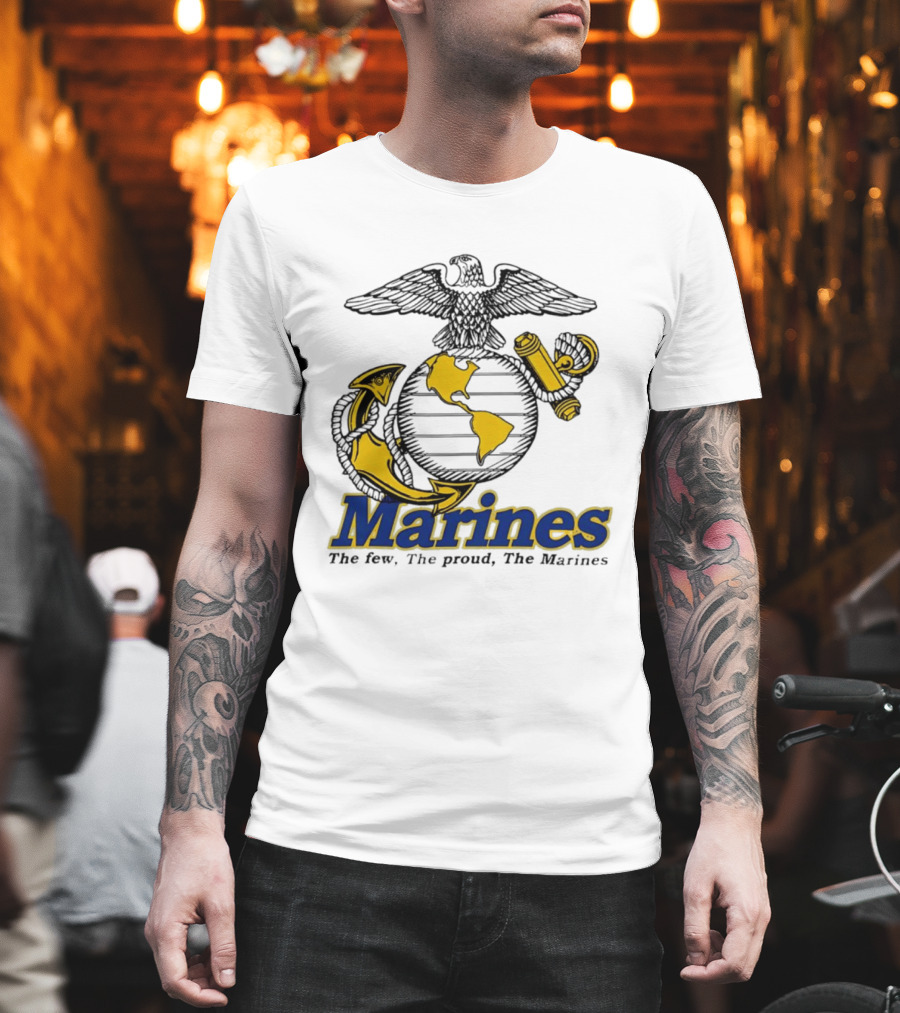 Marines The Few The Proud Eagle Globe Anchor T-Shirt