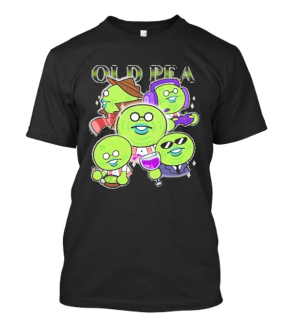 Chikn Nuggit Old Pea Glam Cartoon Characters With Sunglasses And Headphones T-Shirt
