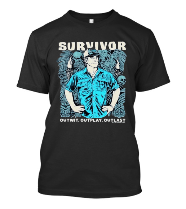 Survivor Jeff Outwit Outplay Outlast Tropical Island Adventure T-Shirt