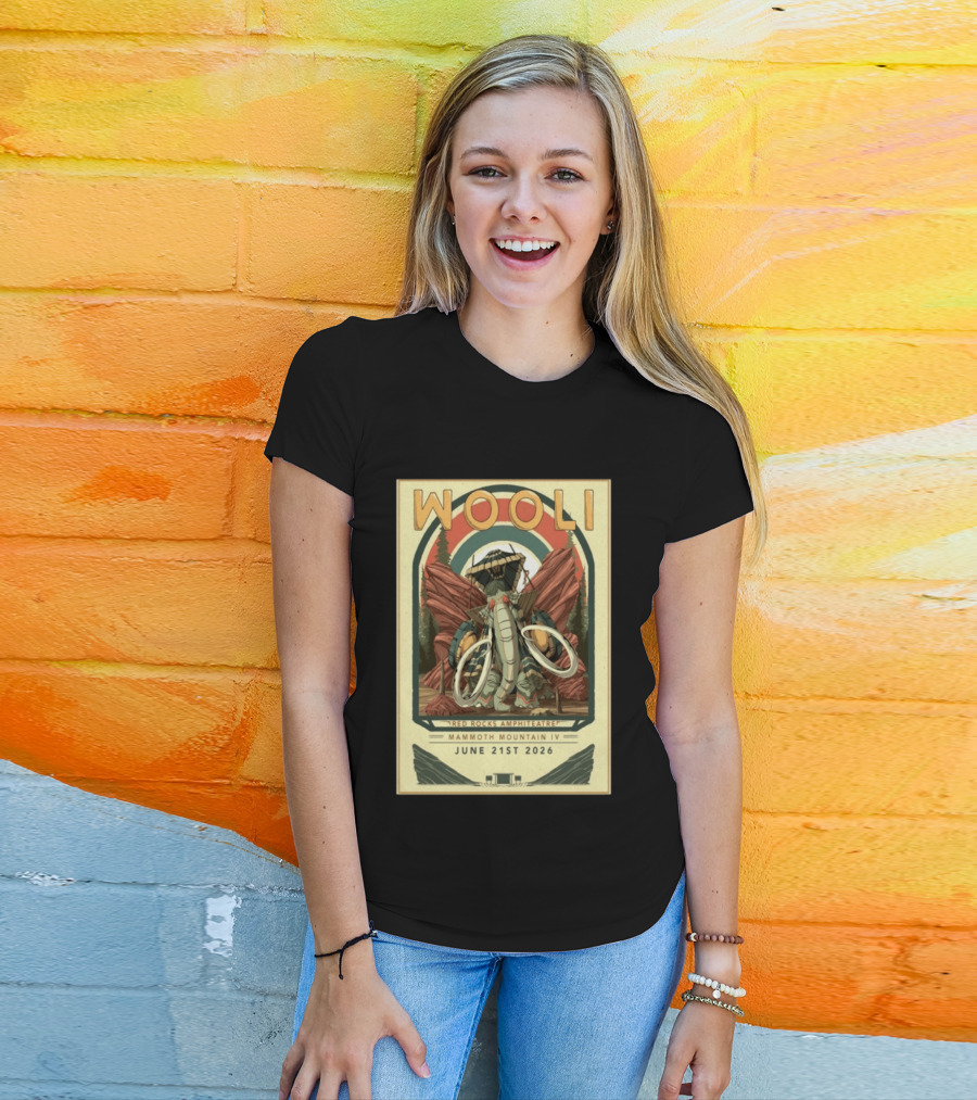 Wooli Red Rocks Amphitheatre Mammoth Mountain IV Jun 21 2026 T-Shirt
