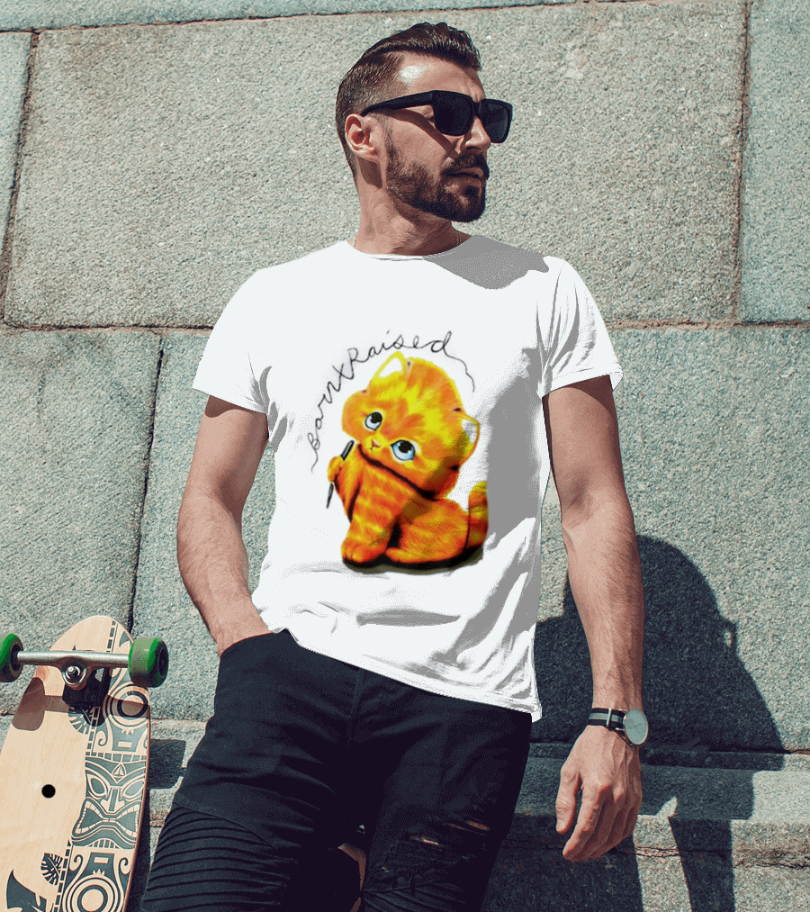 Born X Raised Mischief Orange Cat T-Shirt