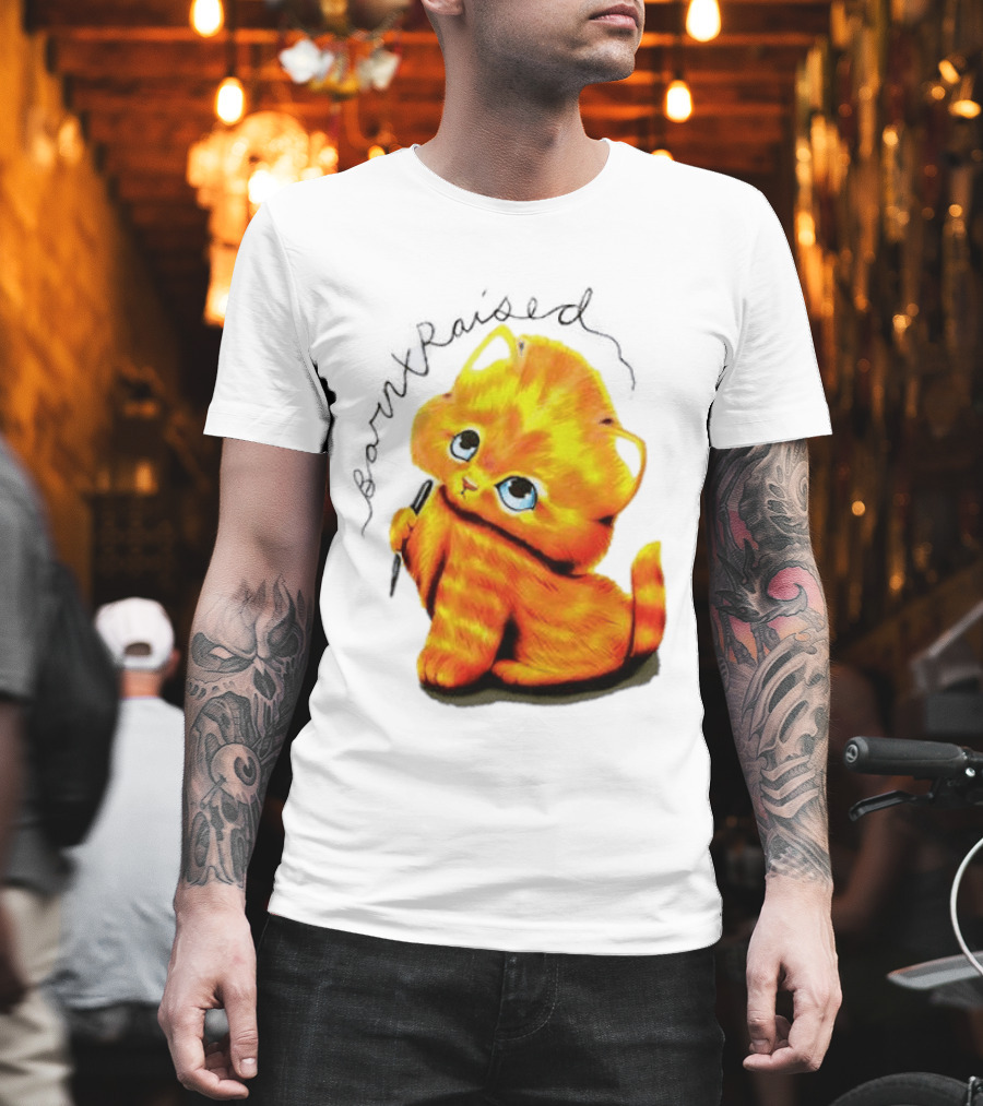 Born X Raised Mischief Orange Cat T-Shirt