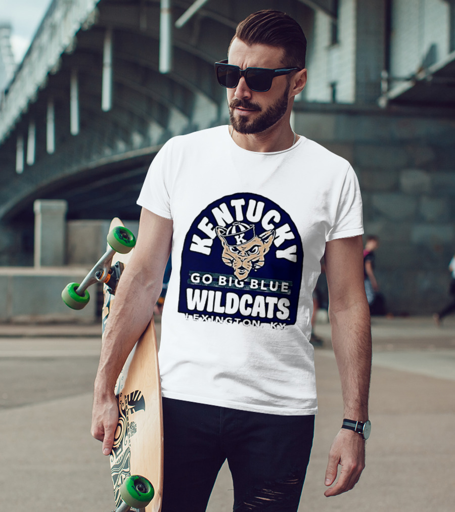Kentucky Wildcats Go Big Blue Sailor Hat Lexington KY T-Shirt
