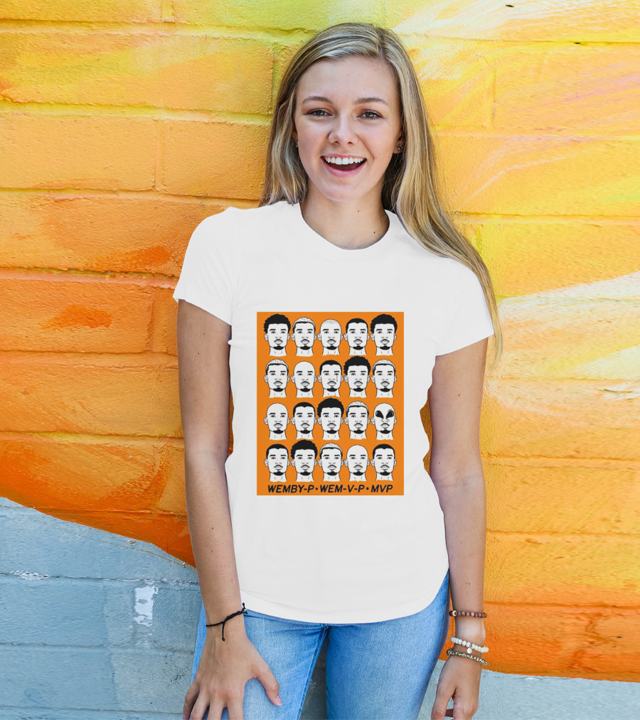 WEMBY P WEM V P MVP Victor Wembanyama Faces Collection T-Shirt