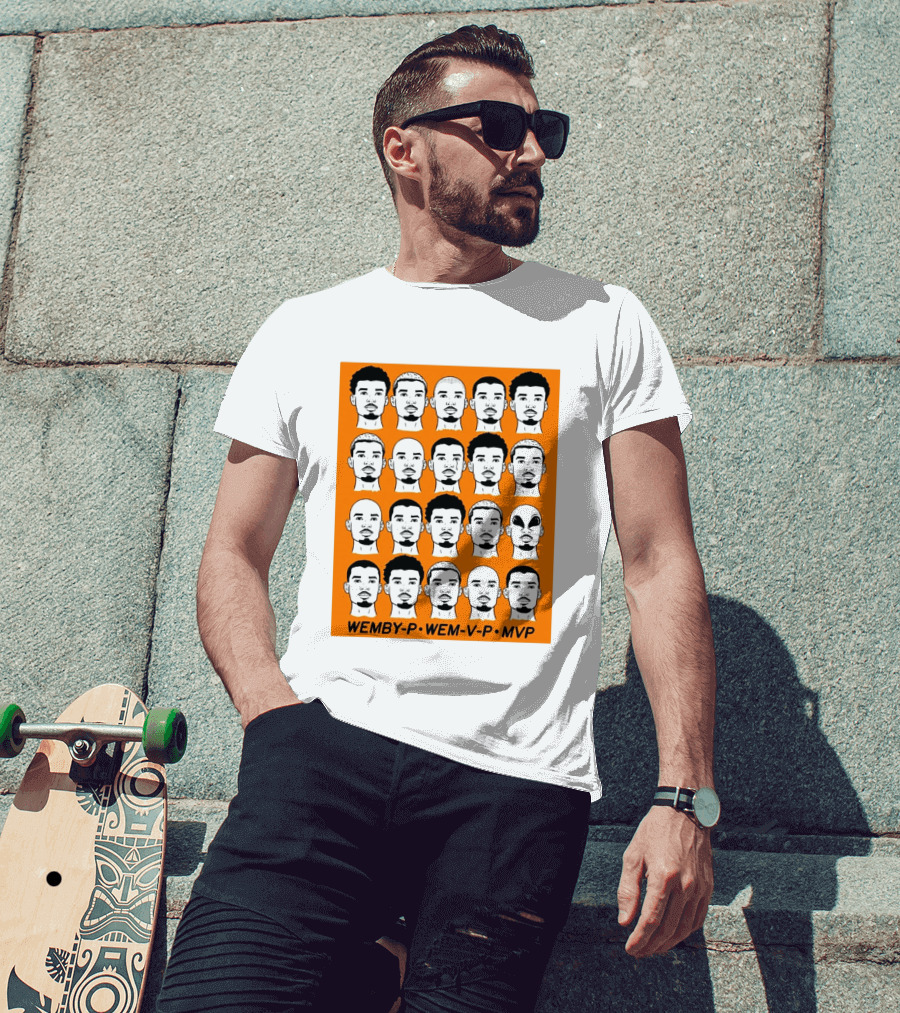 WEMBY P WEM V P MVP Victor Wembanyama Faces Collection T-Shirt