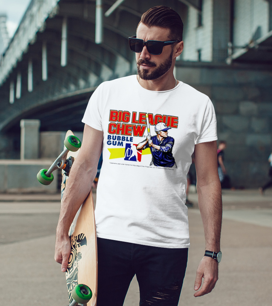 Big League Chew Bubble Gum Baseball Player Kyle Schultz T-Shirt