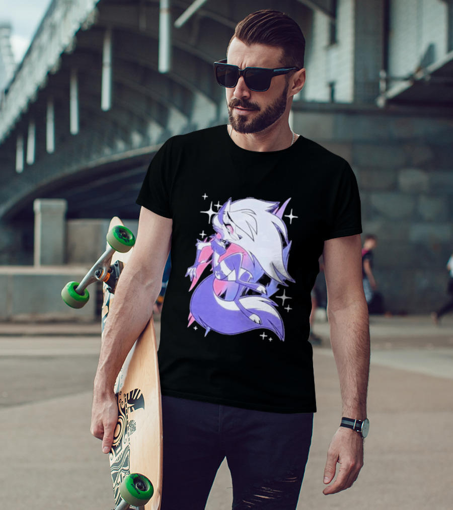 Helluva Boss Loona Bisexual Pride Character Sparkling Aesthetic T-Shirt