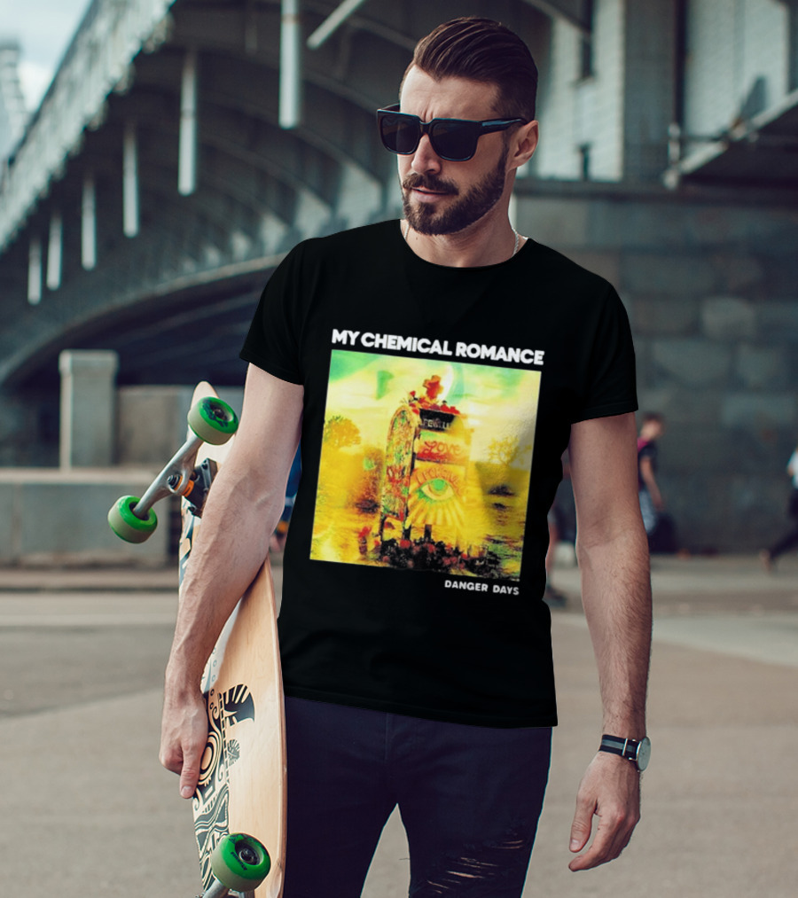 My Chemical Romance Danger Days Album Art Neon Desert Mailbox T-Shirt