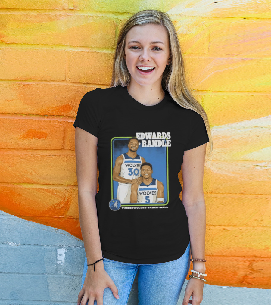 Edwards Randle Wolves 30 5 Basketball Duo T-Shirt