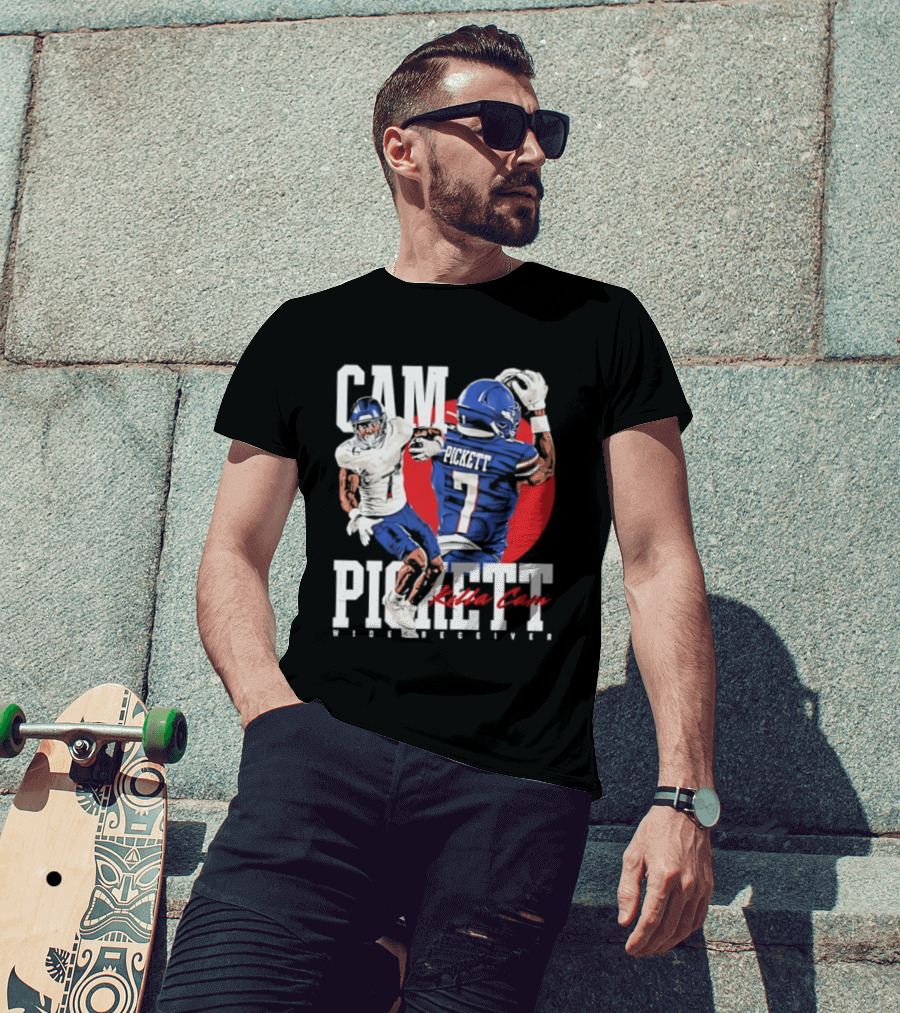 Cam Pickett Killa Cam Kansas Jayhawks Wide Receiver Football T-Shirt