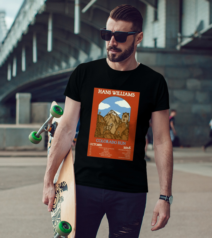 Hans Williams Colorado Run October 2026 Steamboat Springs Aspen Fort Collins Boulder Denver Colorado Springs T-Shirt