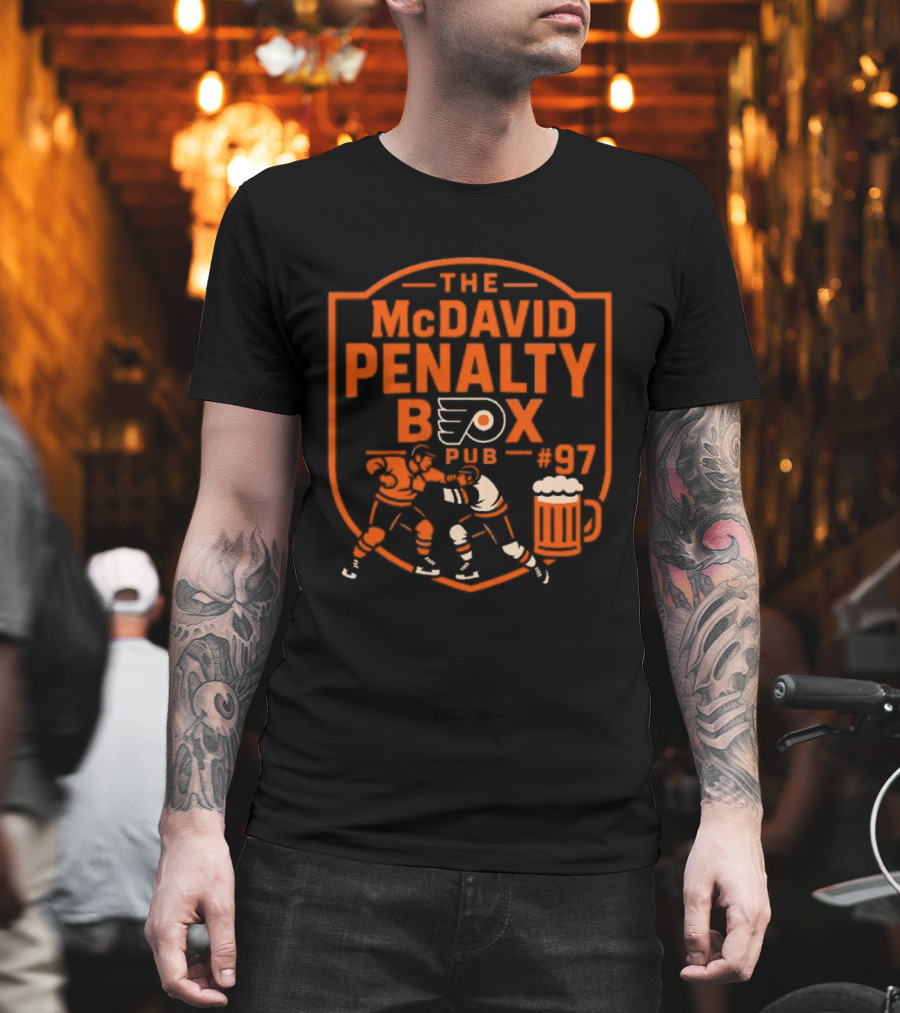 The McDavid Penalty Box Philadelphia Flyers Pub #97 T-Shirt