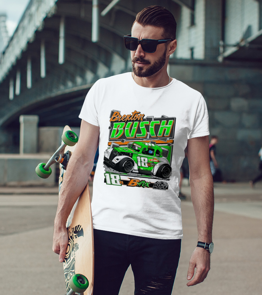 Brexton Busch 18 B Rex KBM Race Car Graphic 2026 T-Shirt