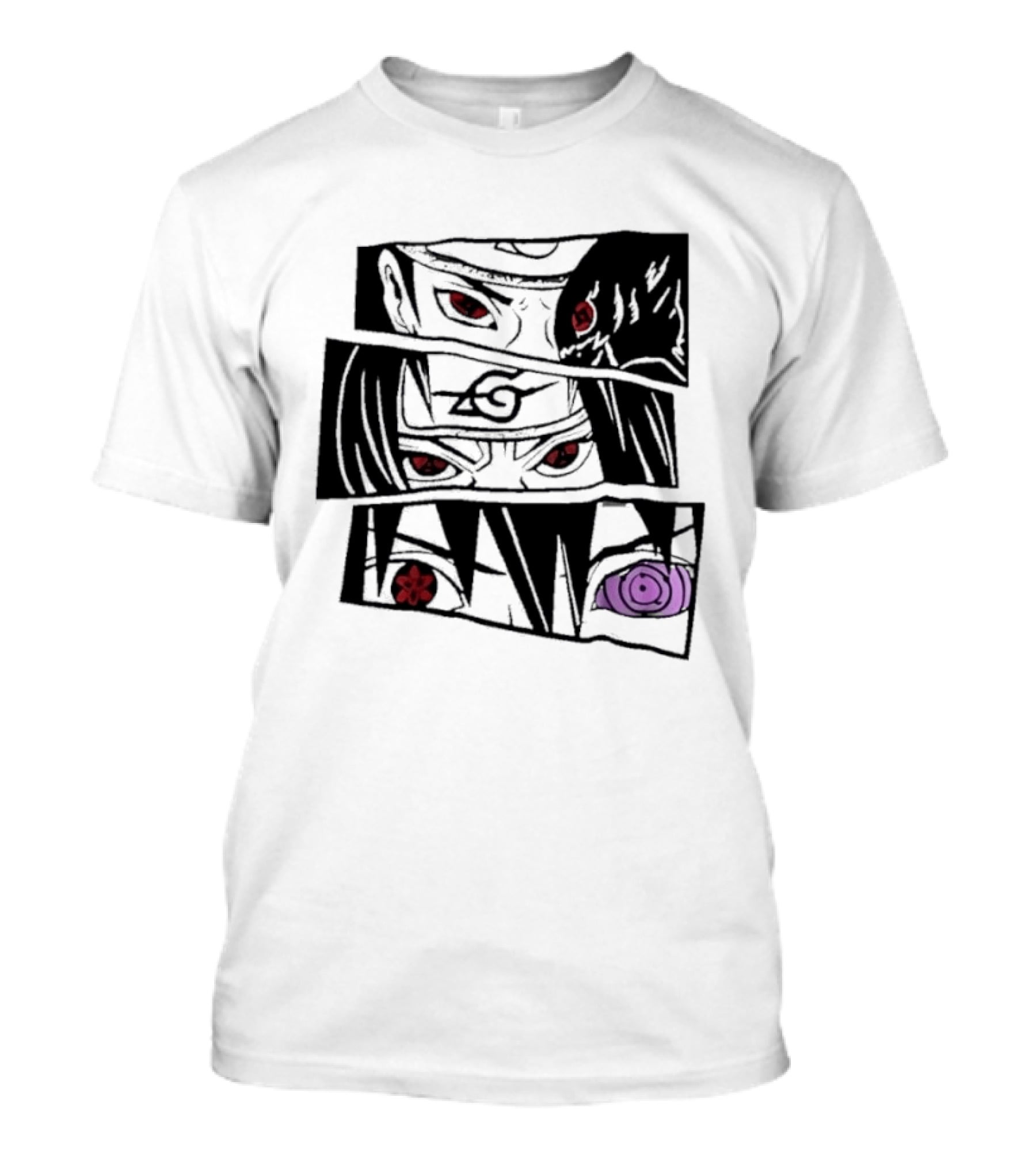 Uchiha Itachi Sasuke Sharingan Rinnegan Eyes Anime Trends 2026 T-Shirt