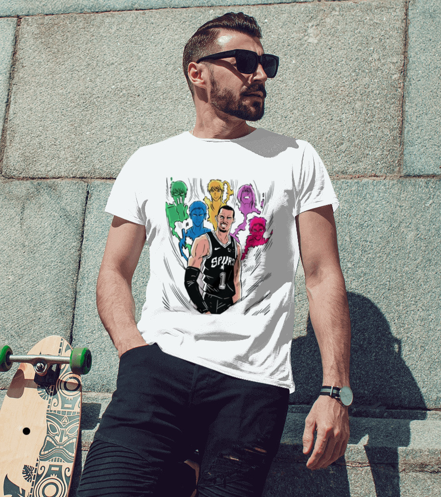 San Antonio Spurs Generation Of Miracles Anime Basketball T-Shirt