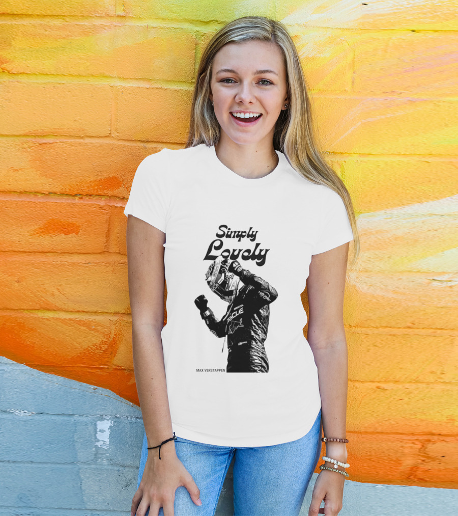 Simply Lovely Max Verstappen Racing Celebration Pose T-Shirt