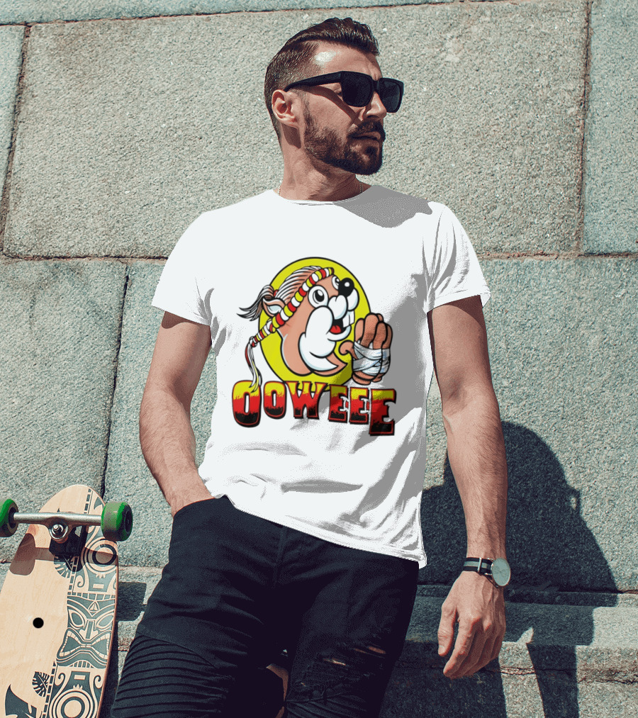 Buc Ees Muay Thai Beaver Ooweee Fighter T-Shirt