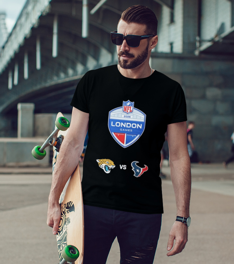 NFL 2026 London Games Jacksonville Jaguars Vs Houston Texans Matchup T-Shirt