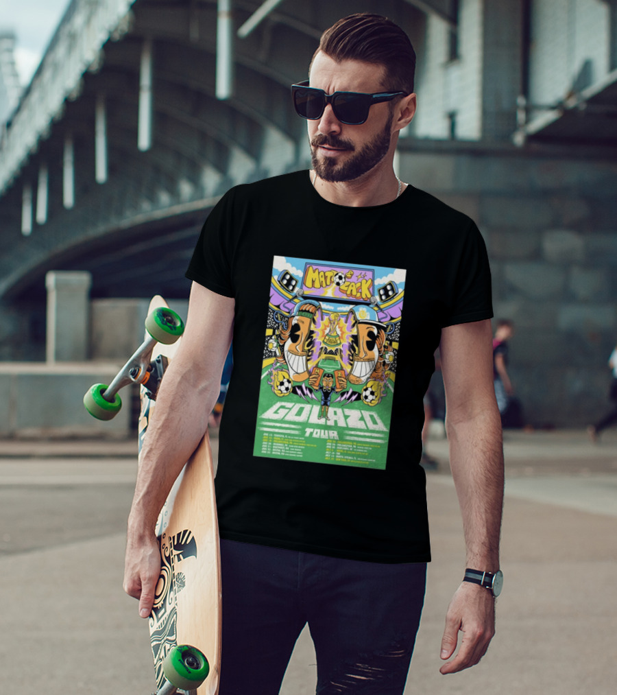 Matt And Zack Golazo Tour 26 June July Soccer Event Featuring Iconic World Cup Trophy And Speaker T-Shirt
