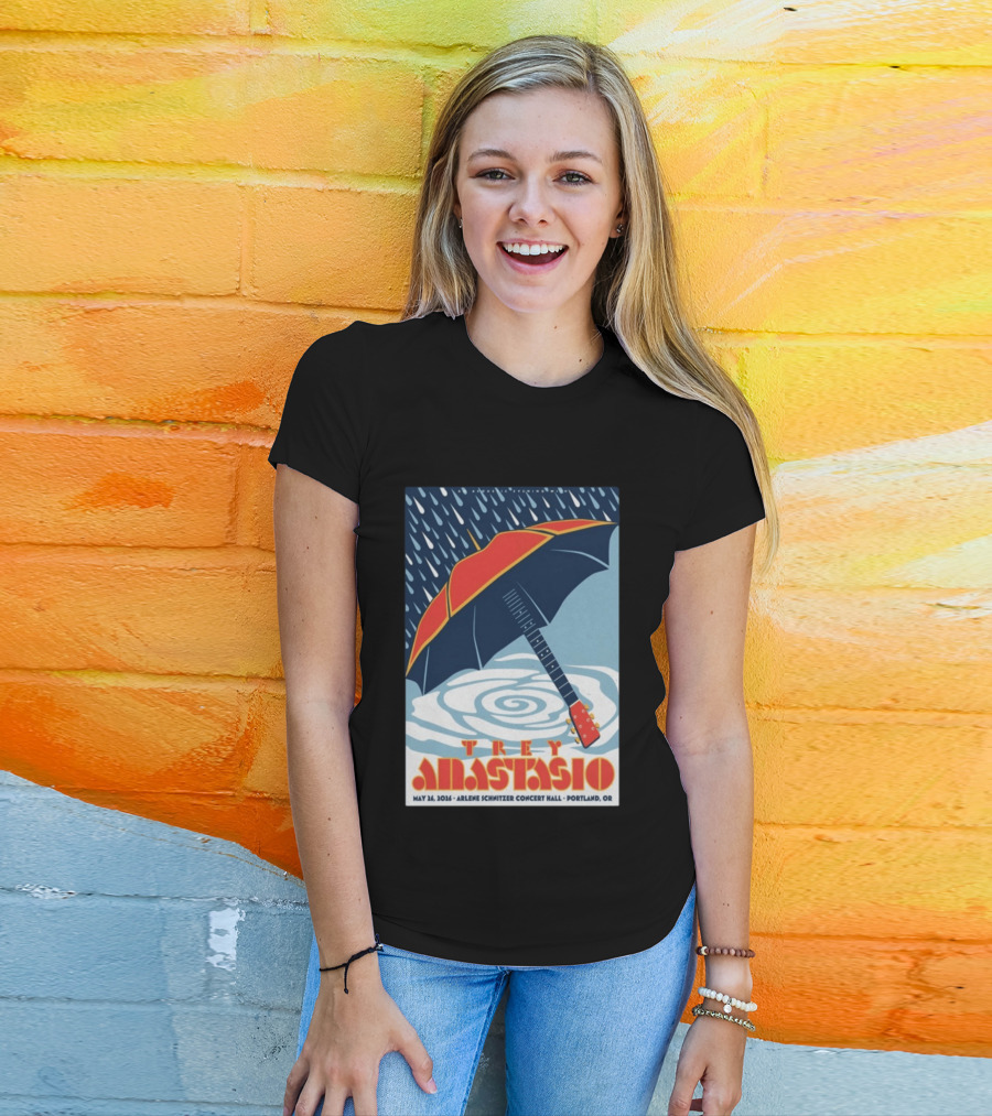 Trey Anastasio Arlene Schnitzer Concert Hall Portland OR May 26 2026 Umbrella Guitar T-Shirt