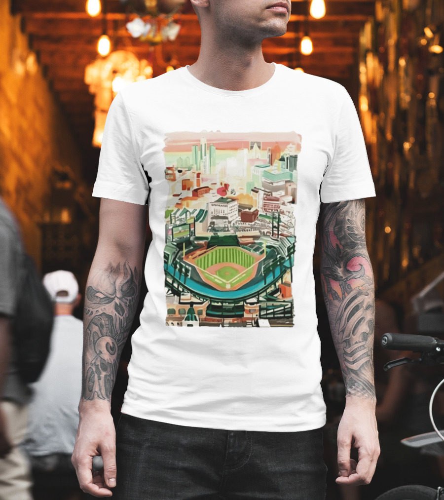 2026 Tigers Up Next Stadium Skyline Baseball Field T-Shirt