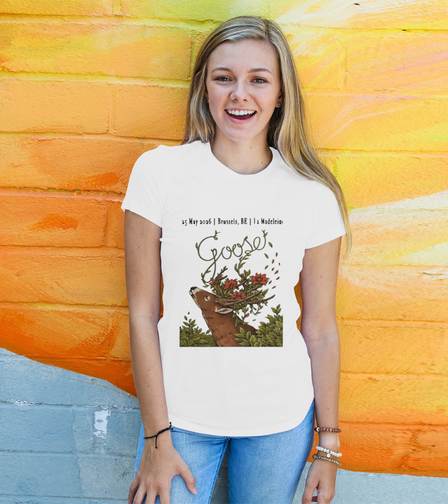 Goose 25 May 2026 Brussels BE La Madelein Deer With Floral Antlers T-Shirt